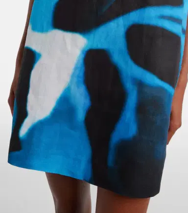 Staud Brea printed linen minidress | Thumbnail 3