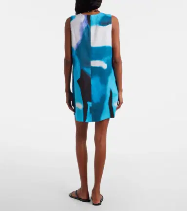 Staud Brea printed linen minidress | Thumbnail 4