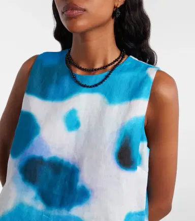 Staud Brea printed linen minidress | Thumbnail 5