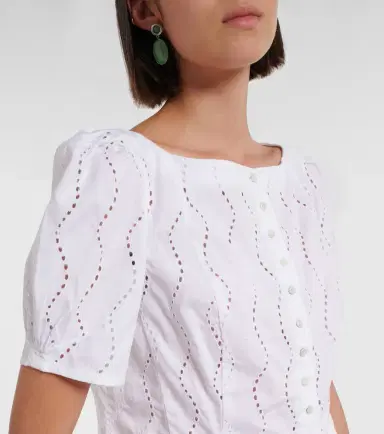 Polo Ralph Lauren Broderie anglaise cotton top | Thumbnail 3