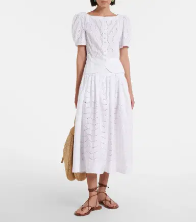 Polo Ralph Lauren Broderie anglaise cotton top | Thumbnail 5