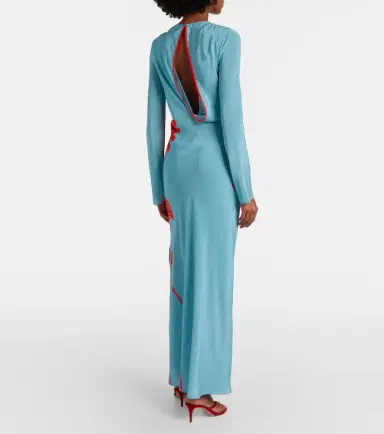 SIR. Amelie floral silk crêpe de chine maxi dress | Thumbnail 2