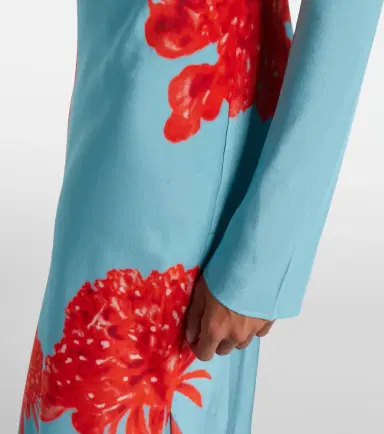 SIR. Amelie floral silk crêpe de chine maxi dress | Thumbnail 3