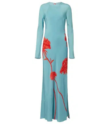 SIR. Amelie floral silk crêpe de chine maxi dress | Thumbnail 1