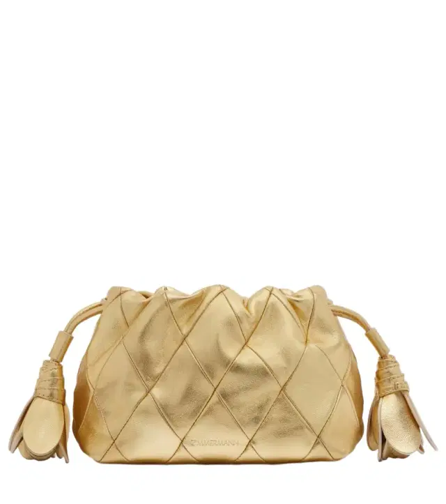 Cloud 91 Small metallic leather clutch