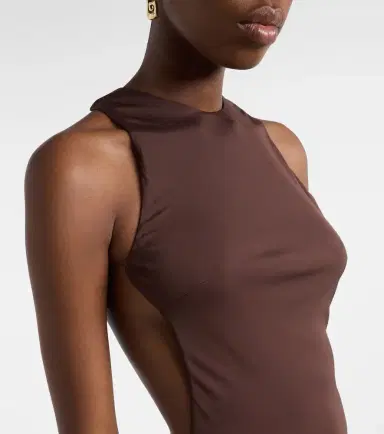 De La Vali Maha beaded open-back jersey gown | Thumbnail 2