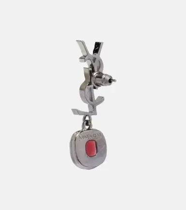 Saint Laurent Cassandre embellished drop earrings | Thumbnail 4