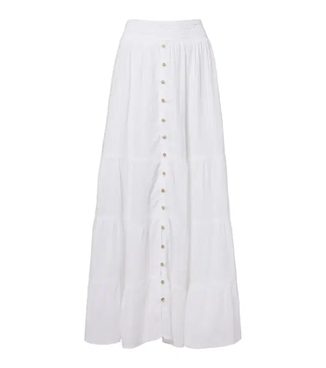 Melissa Odabash Dee tiered cotton maxi skirt