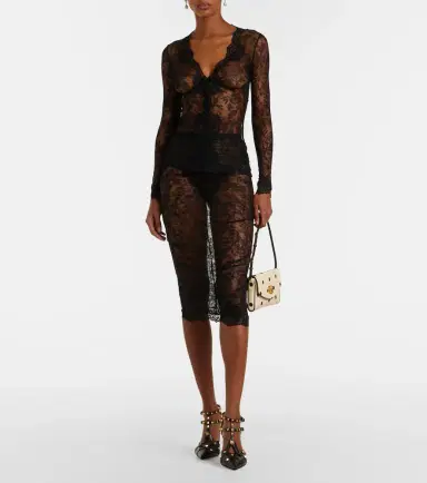 Valentino Floral sheer lace cardigan | Thumbnail 4