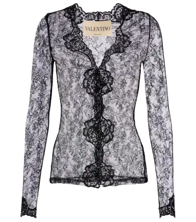 Valentino Floral sheer lace cardigan | Thumbnail 1