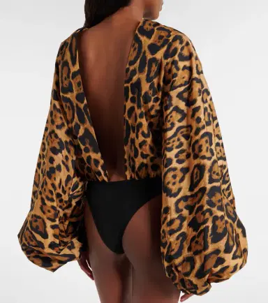 Alaïa Alaïa Oversized animal-print bodysuit | Thumbnail 3