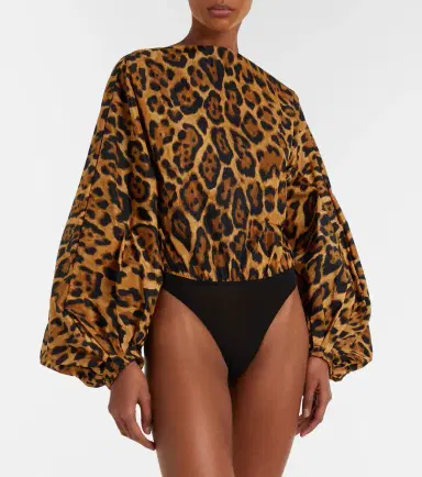 Alaïa Alaïa Oversized animal-print bodysuit | Thumbnail 4