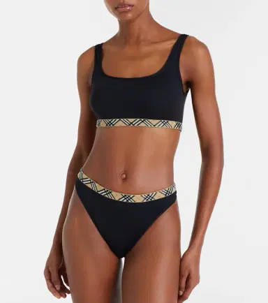 Burberry Check bikini top | Thumbnail 4 Burberry Check bikini top | Thumbnail 4