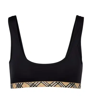 Burberry Check bikini top | Thumbnail 1 Burberry Check bikini top | Thumbnail 1