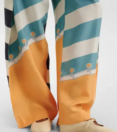 Loewe Printed silk wide-leg pants | Thumbnail 2 Loewe Printed silk wide-leg pants | Thumbnail 2