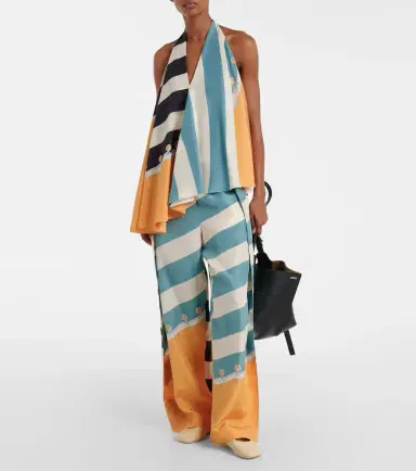 Loewe Printed silk wide-leg pants | Thumbnail 4 Loewe Printed silk wide-leg pants | Thumbnail 4
