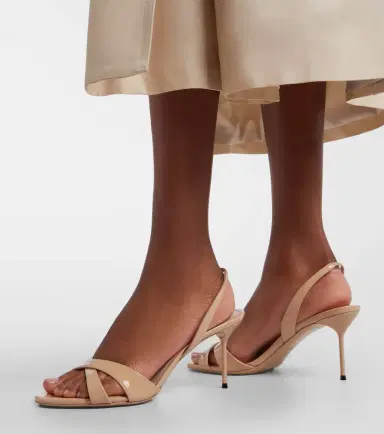 Paris Texas Lidia patent leather slingback sandals | Thumbnail 5