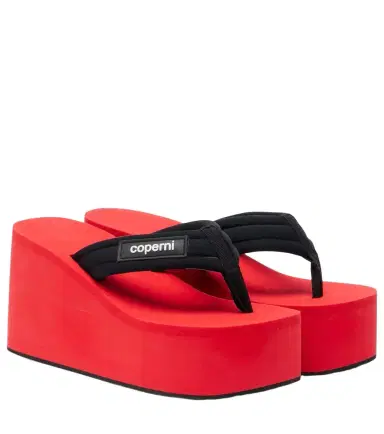 Coperni Logo platform thong sandals | Thumbnail 1 Coperni Logo platform thong sandals | Thumbnail 1