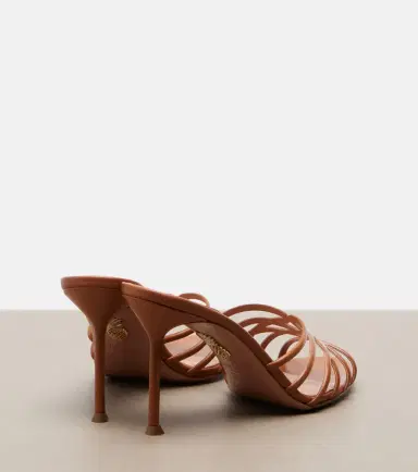 Aquazzura Wild Dream leather mules | Thumbnail 2
