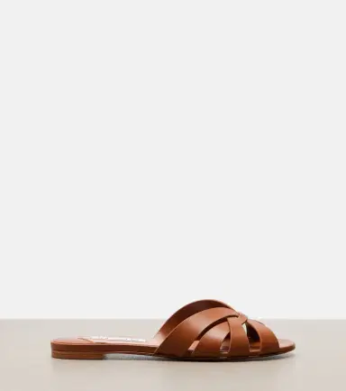 Aquazzura Copacabana leather slides | Thumbnail 4
