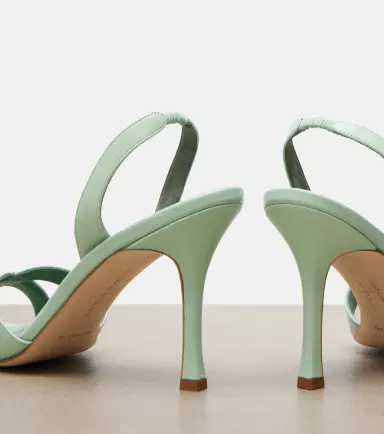 Manolo Blahnik Callasli leather slingback sandals | Thumbnail 3