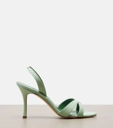 Manolo Blahnik Callasli leather slingback sandals | Thumbnail 4