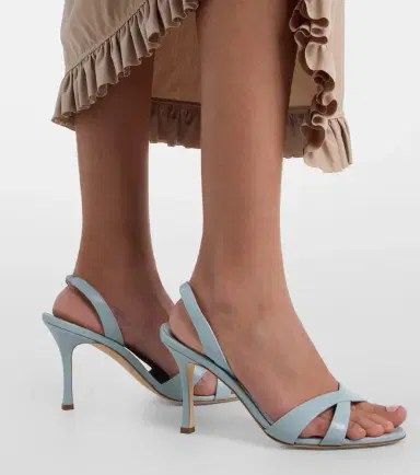 Manolo Blahnik Callasli leather slingback sandals | Thumbnail 5