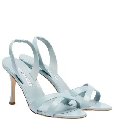 Manolo Blahnik Callasli leather slingback sandals | Thumbnail 1