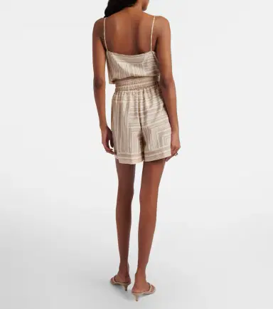 Joseph Laven checked silk shorts | Thumbnail 4 Joseph Laven checked silk shorts | Thumbnail 4
