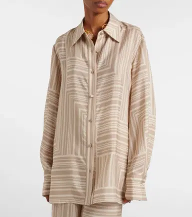 Joseph Atlan printed silk shirt | Thumbnail 5