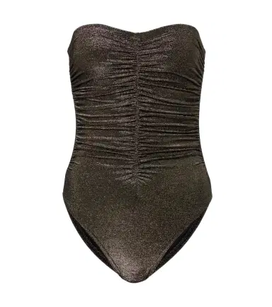 Karla Colletto Helena ruched lamé swimsuit | Thumbnail 1