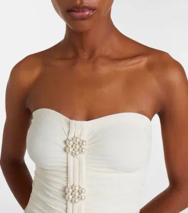 Karla Colletto Maya embellished swimsuit | Thumbnail 2