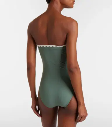 Karla Colletto Lia scalloped bandeau swimsuit | Thumbnail 5