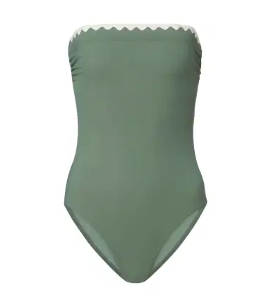 Karla Colletto Lia scalloped bandeau swimsuit | Thumbnail 1