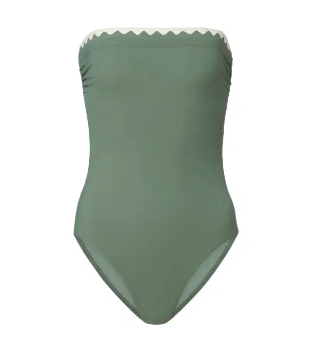 Lia scalloped bandeau swimsuit