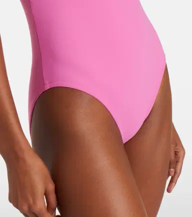 Karla Colletto Tess one-shoulder floral-appliqué swimsuit | Thumbnail 2