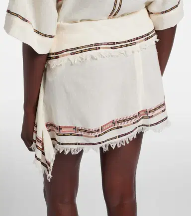 Isabel Marant Feriel embroidered fringed silk wrap skirt | Thumbnail 4 Isabel Marant Feriel embroidered fringed silk wrap skirt | Thumbnail 4