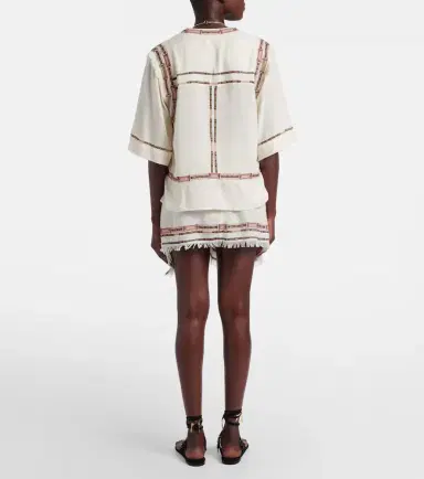 Isabel Marant Feriel embroidered fringed silk wrap skirt | Thumbnail 5 Isabel Marant Feriel embroidered fringed silk wrap skirt | Thumbnail 5