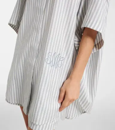 Stella McCartney Striped silk and wool shirt | Thumbnail 2