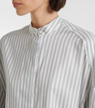 Stella McCartney Striped silk and wool shirt | Thumbnail 3