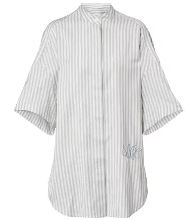 Stella McCartney Striped silk and wool shirt | Thumbnail 1
