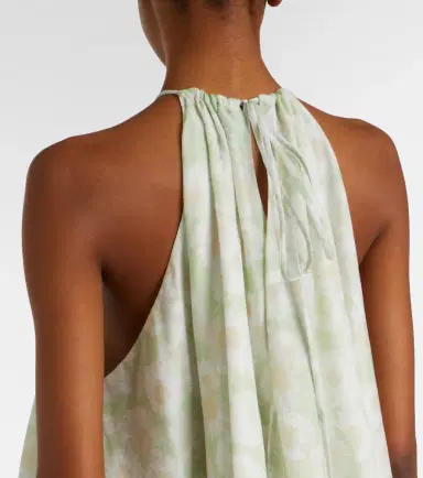 Stella McCartney Floral halterneck cotton poplin minidress | Thumbnail 2