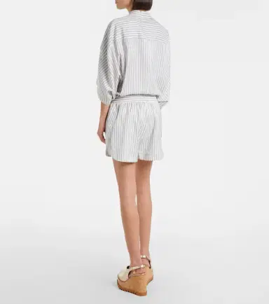 Stella McCartney Silk and wool striped shorts | Thumbnail 3