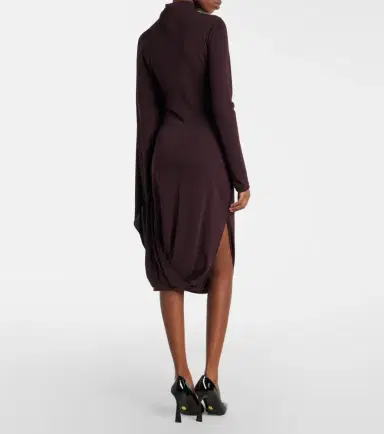 Stella McCartney Caped crêpe jersey minidress | Thumbnail 5