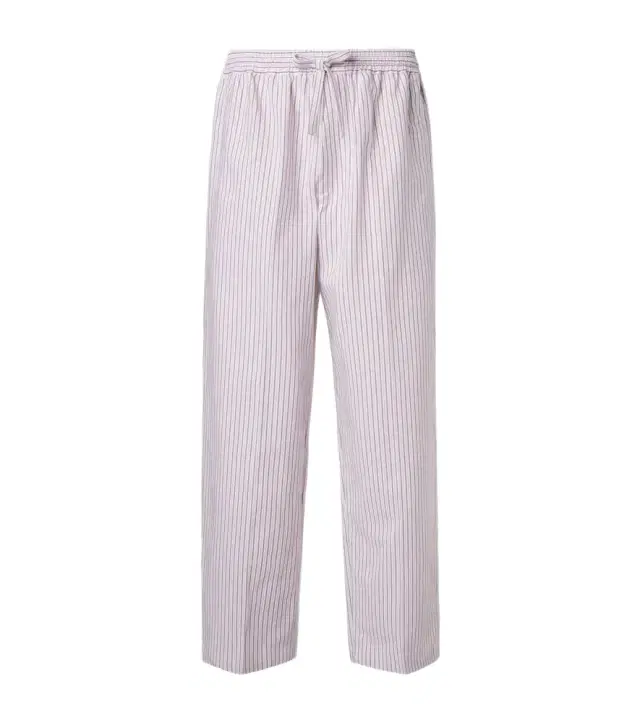 Julian cotton and silk straight pants