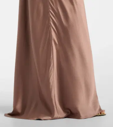 The Sei Bardot off-shoulder silk charmeuse gown | Thumbnail 4