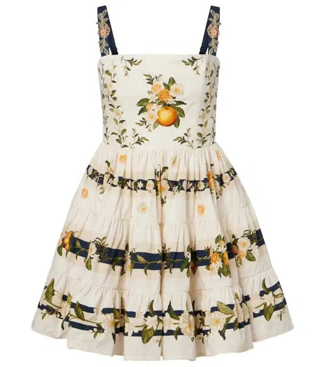 Lima floral cotton minidress