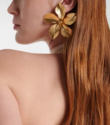 Jennifer Behr Keala floral earrings | Thumbnail 6