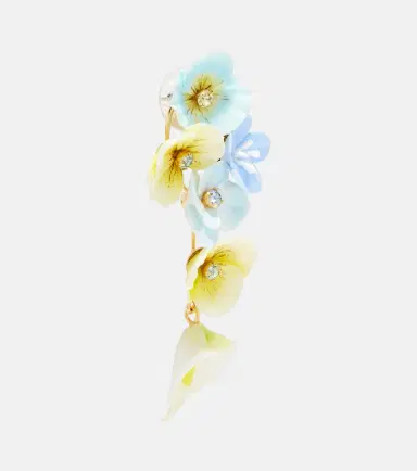 Jennifer Behr Anarosa embellished floral drop earrings | Thumbnail 2