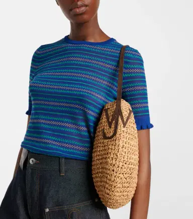 JW Anderson Bulb Small raffia bucket bag | Thumbnail 4